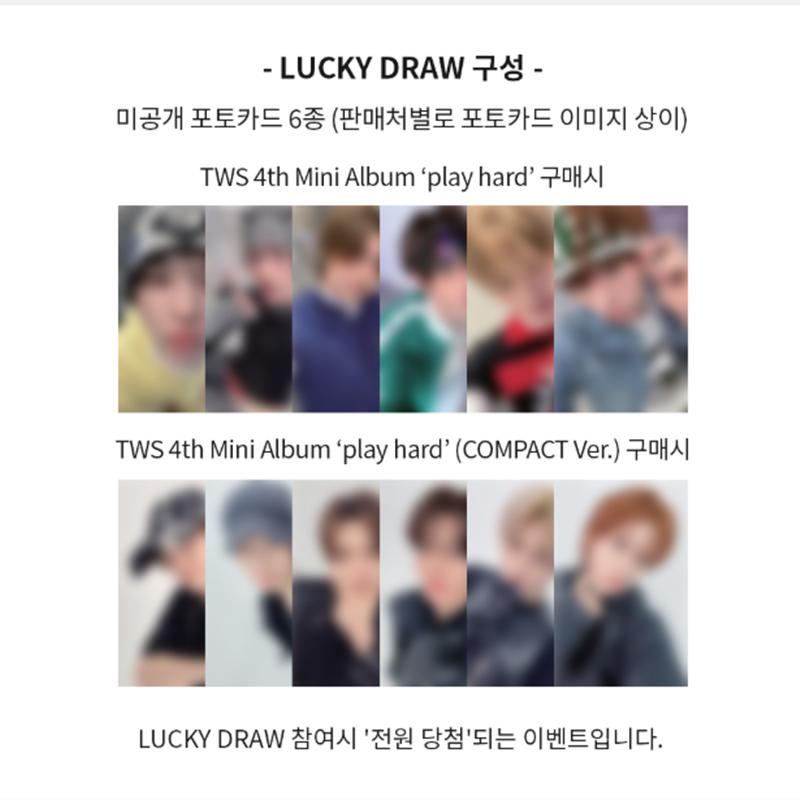 [Pre-order] (LUCKY DRAW) TWS - 4th Mini Album [play hard]  (COMPACT Ver.)