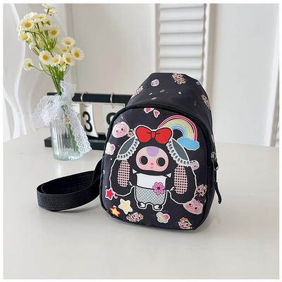 New Children's Breast Bag Cute Cartoon Animation Printed Shoulder Bag Leisure Travel Children's Fun Messenger Bag Backpack