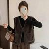 Sherpa Fleece Vest for Women Warm Sleeveless Jacket Cozy Zip Up Coat with Pockets Fall Winter Outerwear