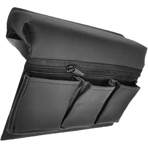 Car Door Side Storage Pocket : Leather Window Armrest Bag Black Car Door Window Armrest Pad Universal Interior Accessories