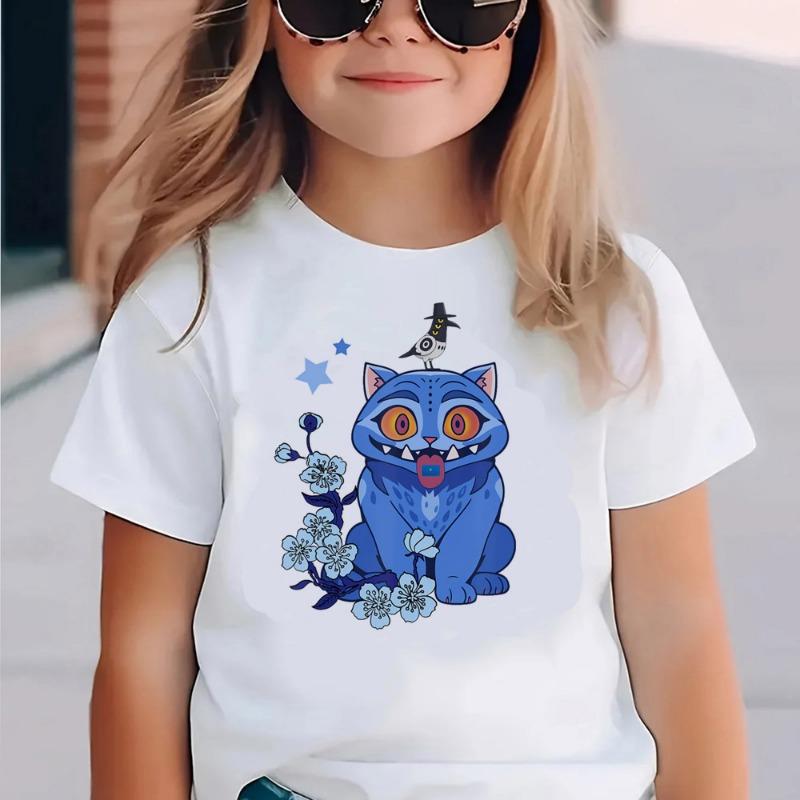 Kpop Dämonenjäger Print Grafik T-Shirt Sommer Kinderkleidung 2025 Film T-Shirt Mädchen Jungen Kurzarm Tops Bequemes T-Shirt