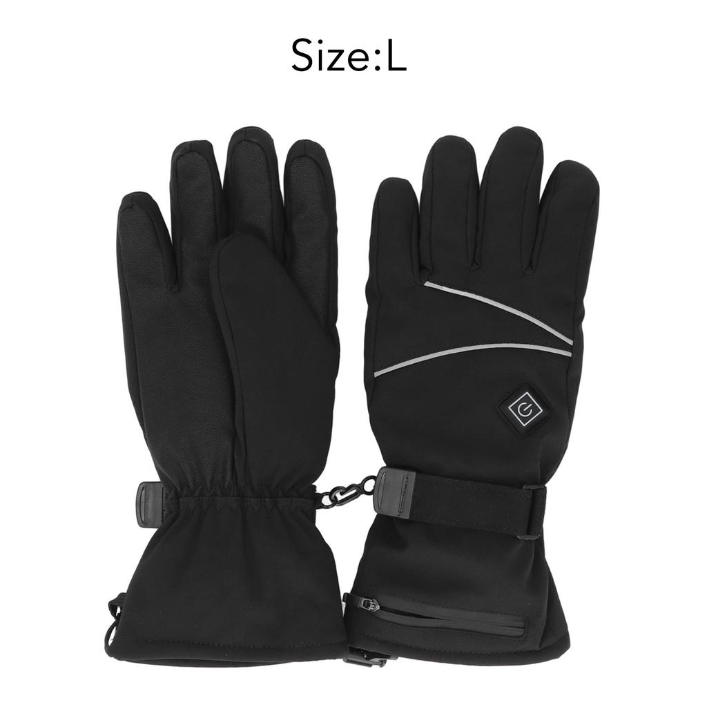 Heated Gloves Skiing Snowboarding Electric Battery Heated Gloves with 3 Heating Levels Skiing for Men Women