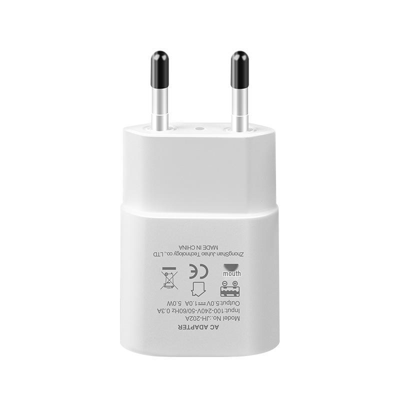 EU Certified 5V1A/5V2A USB Charger Adapter for Mobile Phones