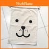 Saco de Armazenamento de Brinquedos Infantil com Design de Rosto de Urso Para Viagem e Organização Doméstica