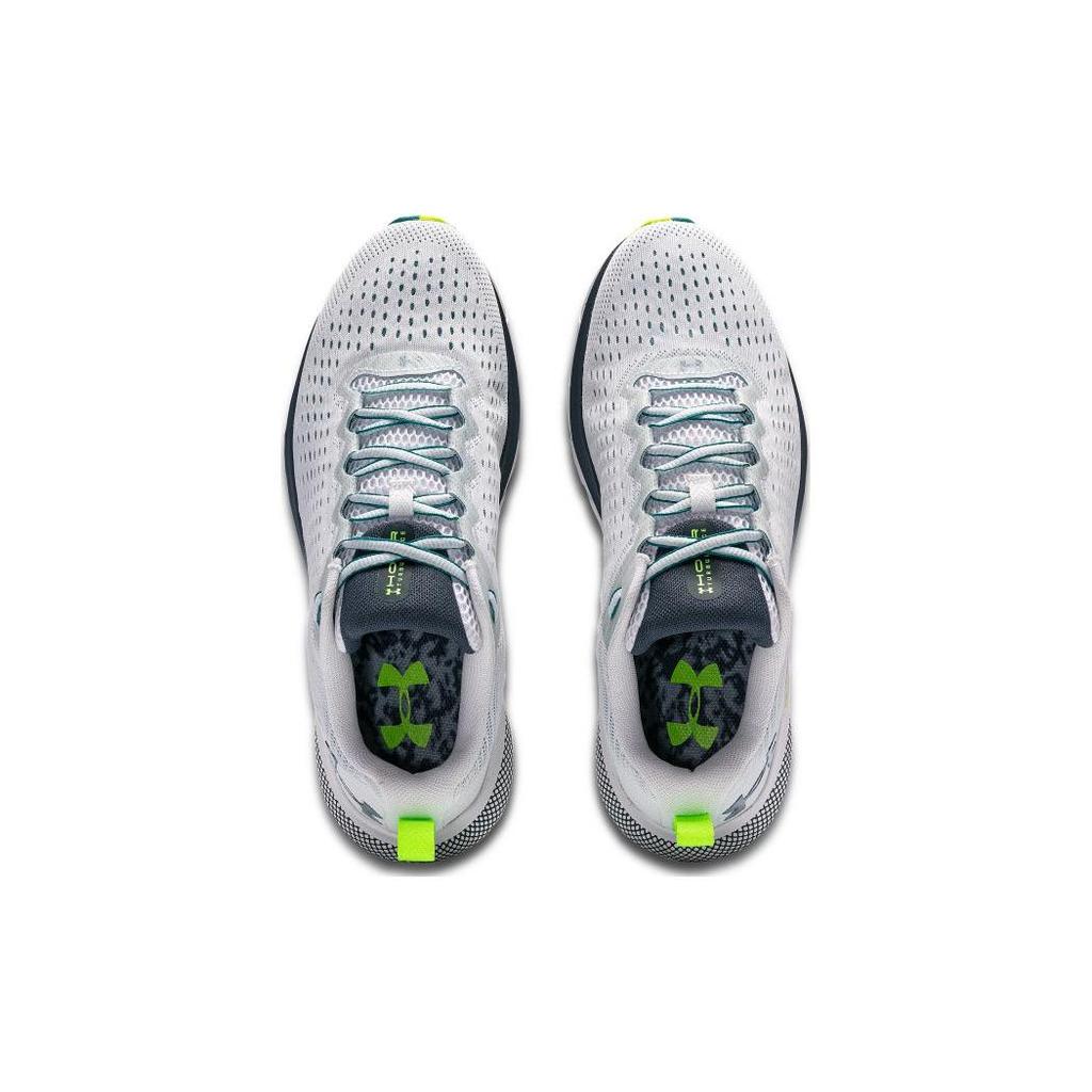 Under Armour HOVR Turbulence Marble Men Sneakers White Coastal-Teal Lime-Surge 3027028-100