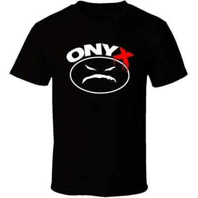 JTONdaNU Onyx Bacdafucup Koszulka Rap Hip Hop Czarno-Biała Koszulka Męska Czarna 3XL