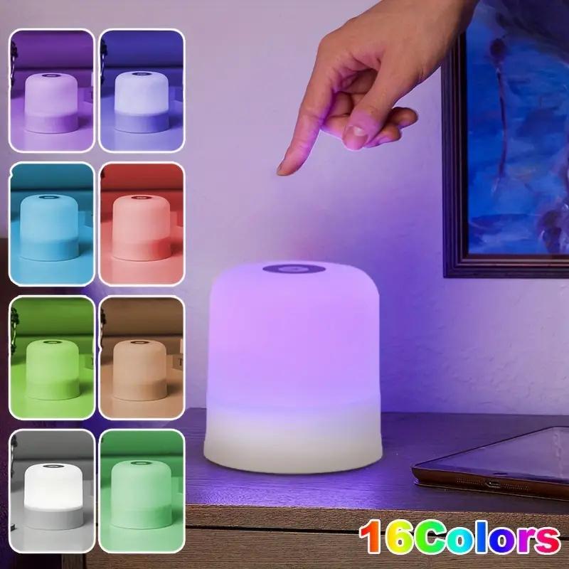 

Bedside LED Night Lights Dimmable Charging Desktop Night Lamps 16 Colors Bedroom Lighting Decor Touch Reading LED Table Lamps