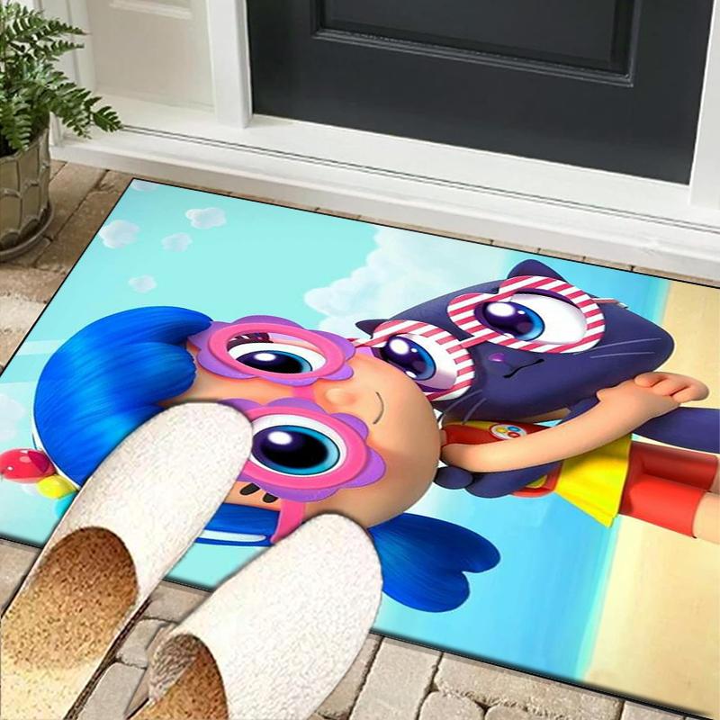 Rainbow Kingdom Adventure Office Rug Chair Mat, Game Carpet, Suitable for Front Door, Bedroom, Living Room, Desk, Holiday Gift