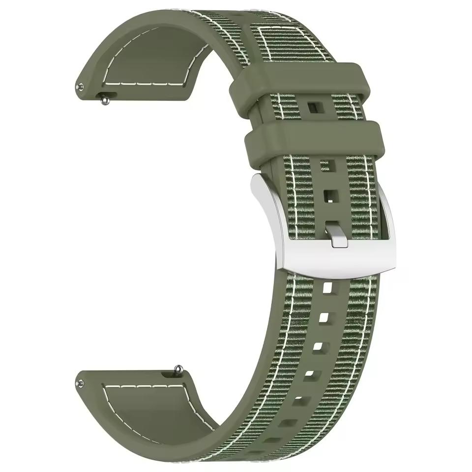 22mm Composite Silicone Strap For Amazfit T-Rex3 Pro 48mm Nylon Braided Bracelet For Amazfit Helio/Bip 6-5/Balance 2 Sports Band
