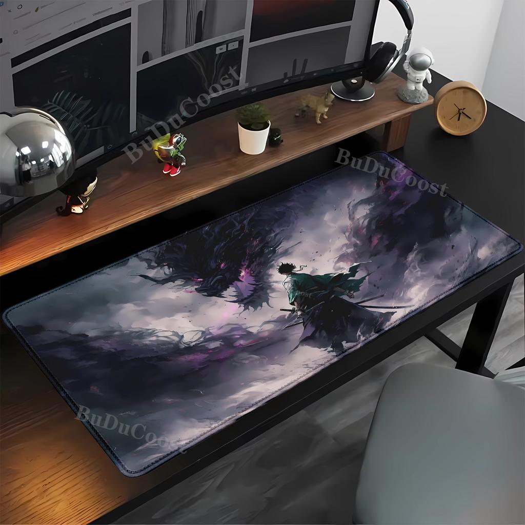 Japan Samurai Warrior Teclado Mouse Pad Gamer Computer Offices Accessories Keyboard Table Mousepad Company Gaming Laptop Deskmat