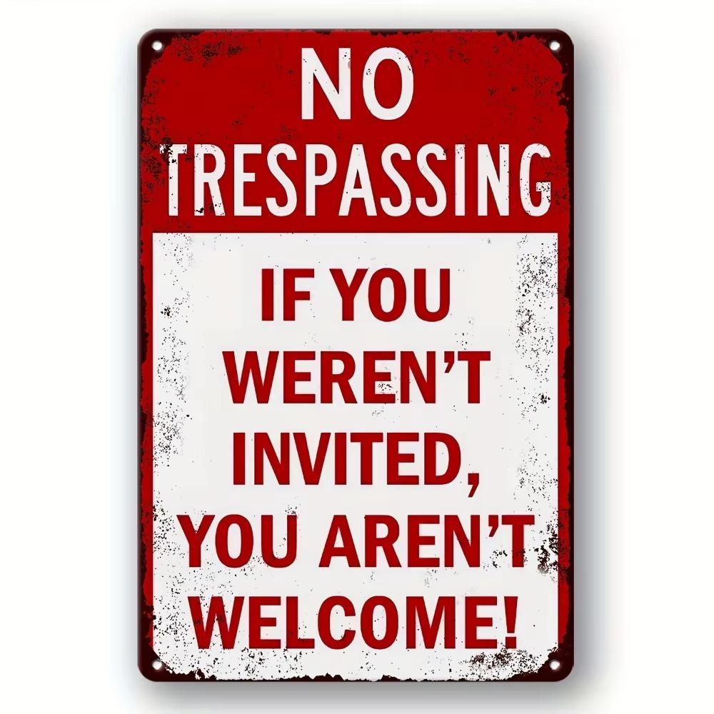 Exclusive Vintage 3D “Beware” Metal Sign - Premium Quality Metal with Eye - Catching 3D Design, Ideal Wall