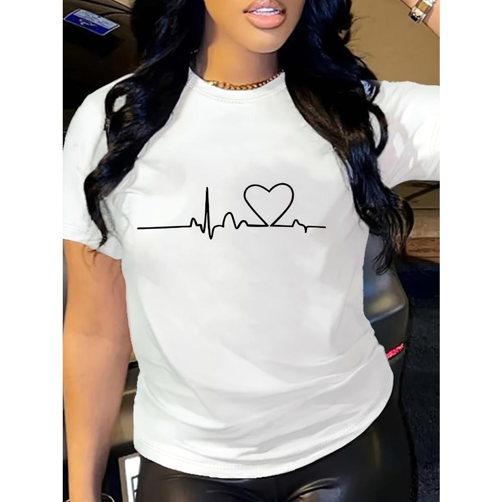 Round neck casual top for summer and spring women's clothing