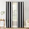 Simple Black And White Stripes Blackout Curtains for Children Kids Home Decor Bedroom Living Room High Shading Window Curtains