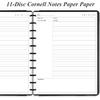 Letter Size Cornell Notes Filler Paper - 11 TUL Disc Cornell Notes Loose Leaf Paper, 50Sheets / 100Pages, 8.5'' x 11''