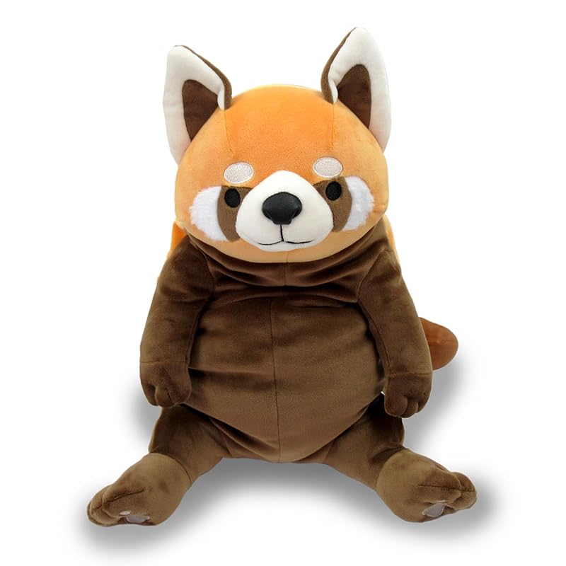 Shinada Global Mochi Series Mochilessa Gold Brown (Large) 22 x 22 x 30 cm Plush Toy Red Panda Animal MORS-0350GB