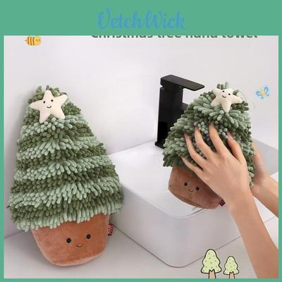 Cartoon Weihnachtsbaum Handtuch Plüschtier Mit Multifunktionsreinigung Für Kinder Und Erwachsene