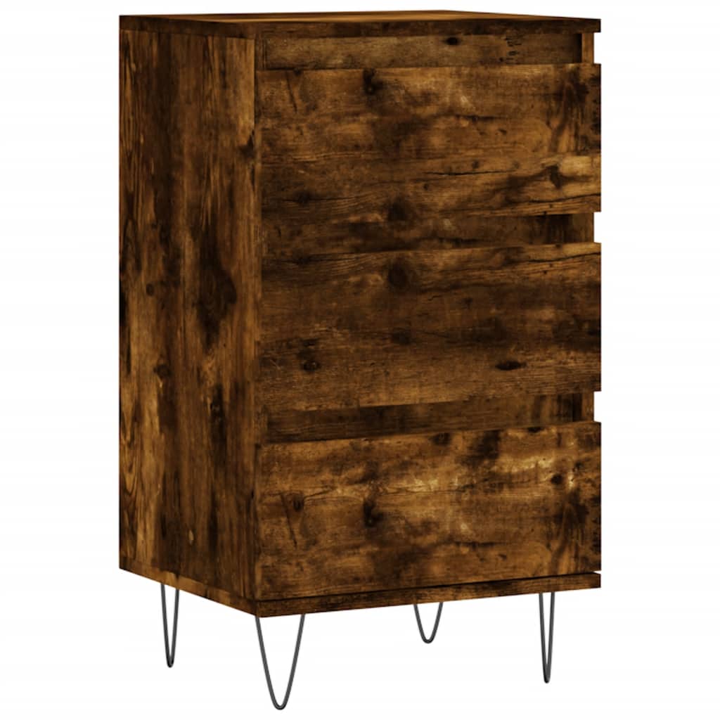 Sideboard Smoked Oak 40 X 35 X 70 Cm Particleboard