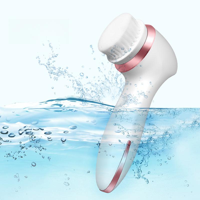 Wireless Charging, Face Wash Brush, Facial Cleansing, Cleansing Brush, Pore Cleaner, Three-in-one Waterproof Facial Cleanser, Beauty Instrument