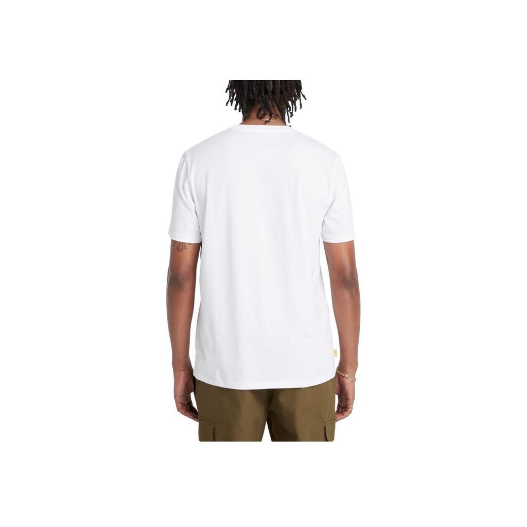 Timberland Sport Simple Comfortable Short Sleeve T-Shirt Unisex Tops White A29C5-100