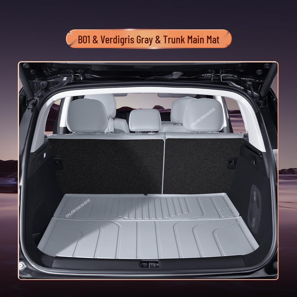 Leapmotor B01 Trunk Mat TPE: Waterproof, Semi-Enclosed Tail Box Mat for 25 Models Leapmotor B01
