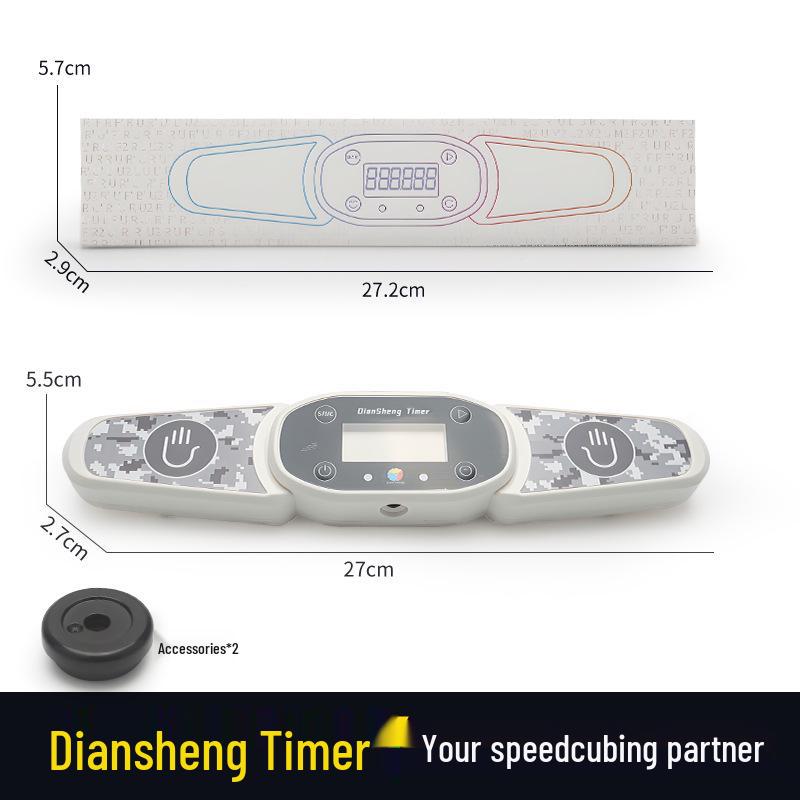 

WCA Speedcubing Stopwatch: Two-Handed Timer for Speed Stacking and Records