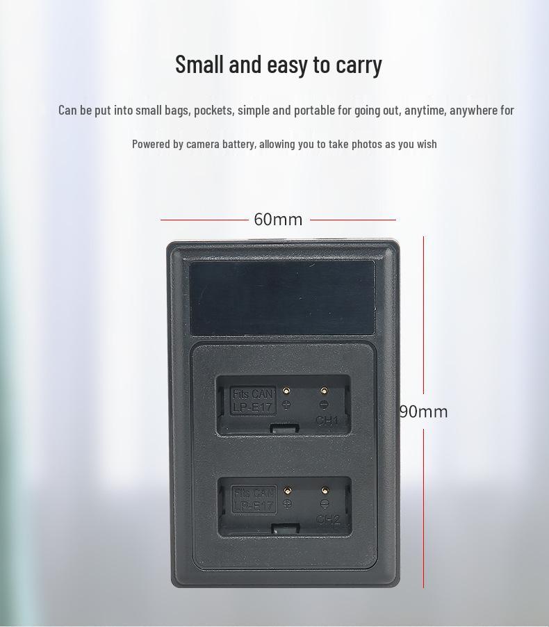 Canon EOS RP 750D 760D 800D 77D M3 M5 M6 Compatible LPE17 Charger