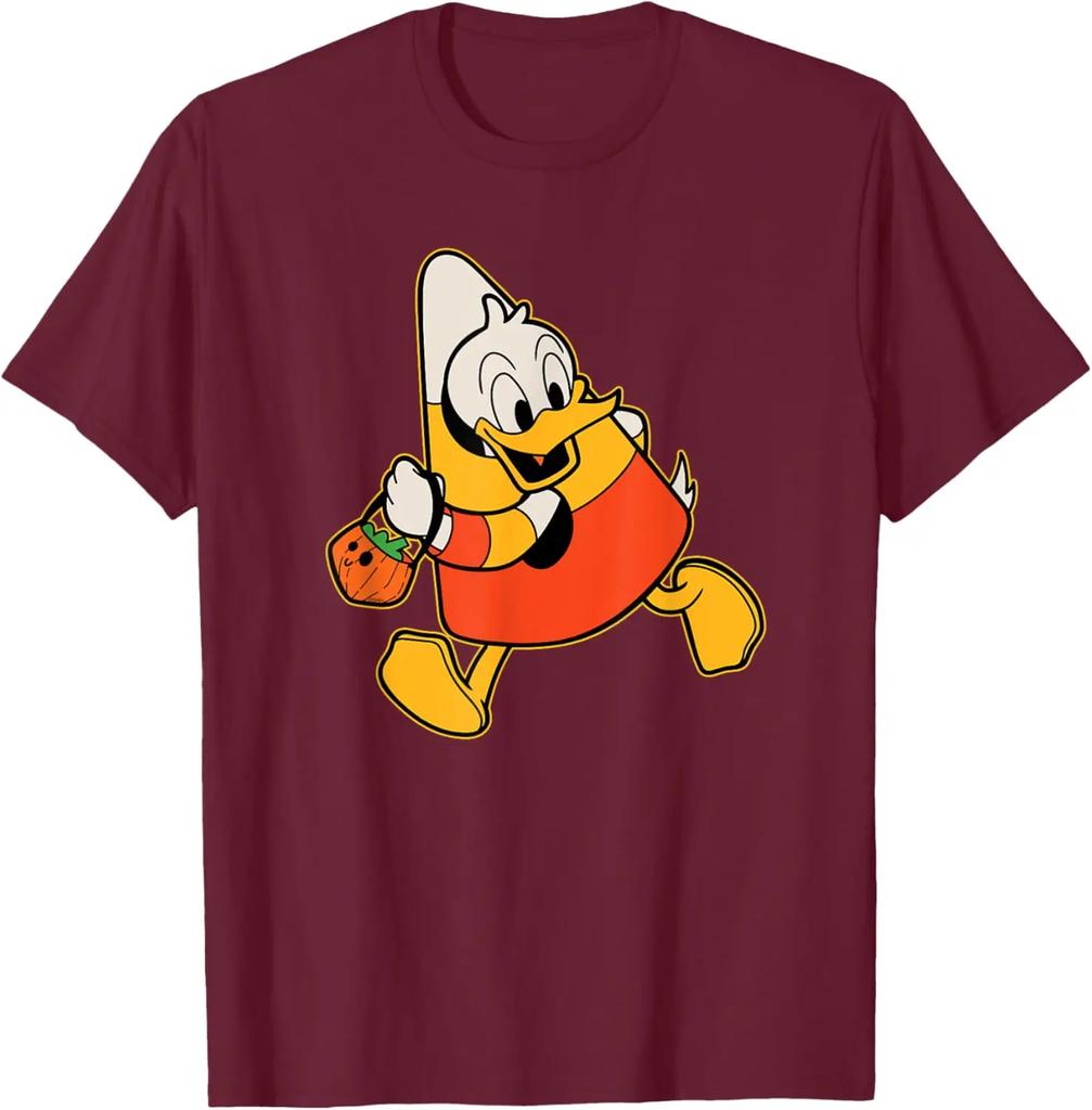 Hot Fashion Donald Duck Candy Corn Costume Spooky Cute Halloween T-Shirt S-4XL Four Seasons Gift Unisex