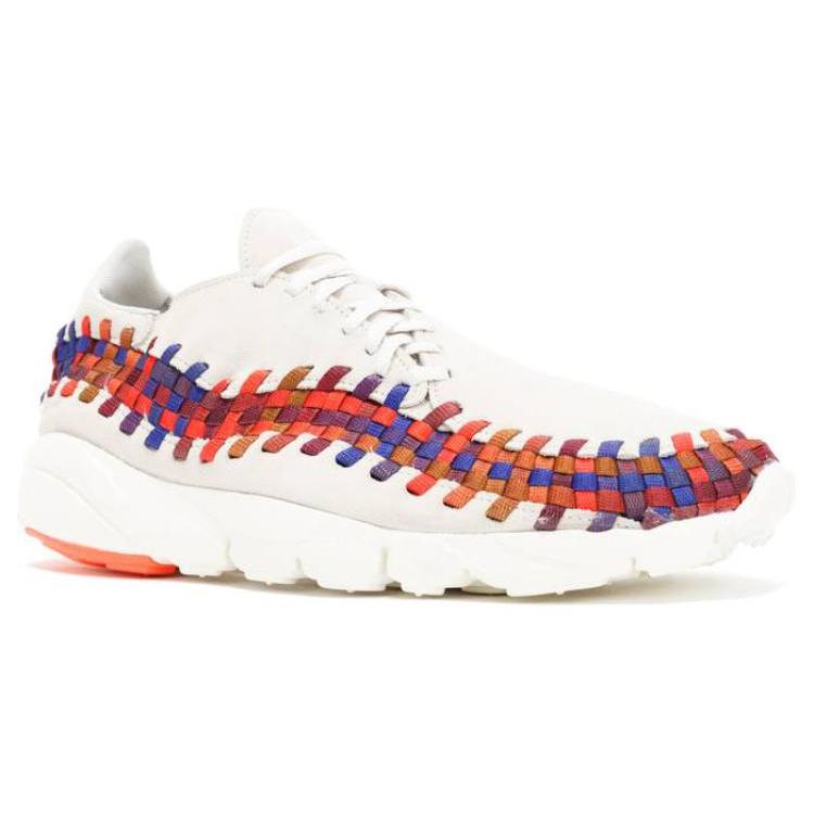 New Nike Air Footscape Woven Light Bone Rainbow 874892-002