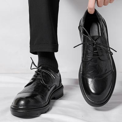 2024 Brand Men Shoes Luxury Quality Fashion Dress Shoes Casual Comfortable Retro Business Leather Shoes for Men Handmade