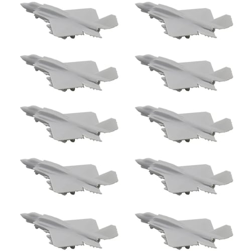 10PCS DIY Model 1/2000 1/700 1/400 1/350 F-35S Fighter Jet Small Airplane Model Fighter Aircraft Mold for Collection Display (1/2000 (8mm))