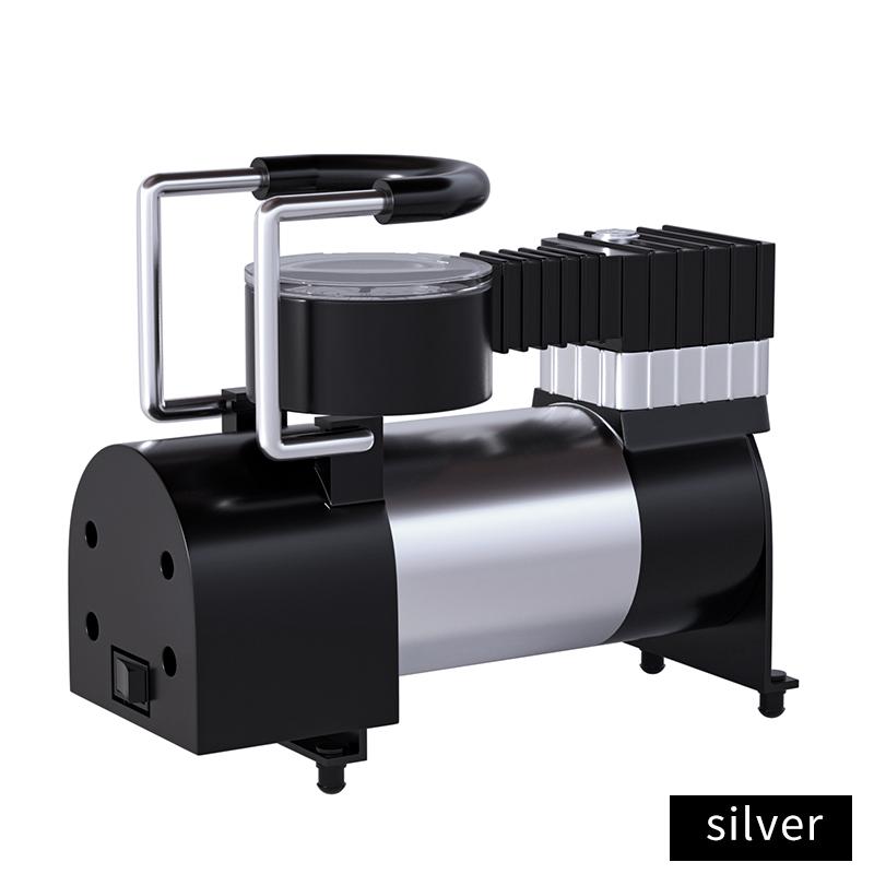 

12 В автомобильный насос для шин, цилиндр, система питания, мини-воздушный компрессор, автоматический надувной насос, сверхмощный роскошный портативный металлический воздушный компрессор