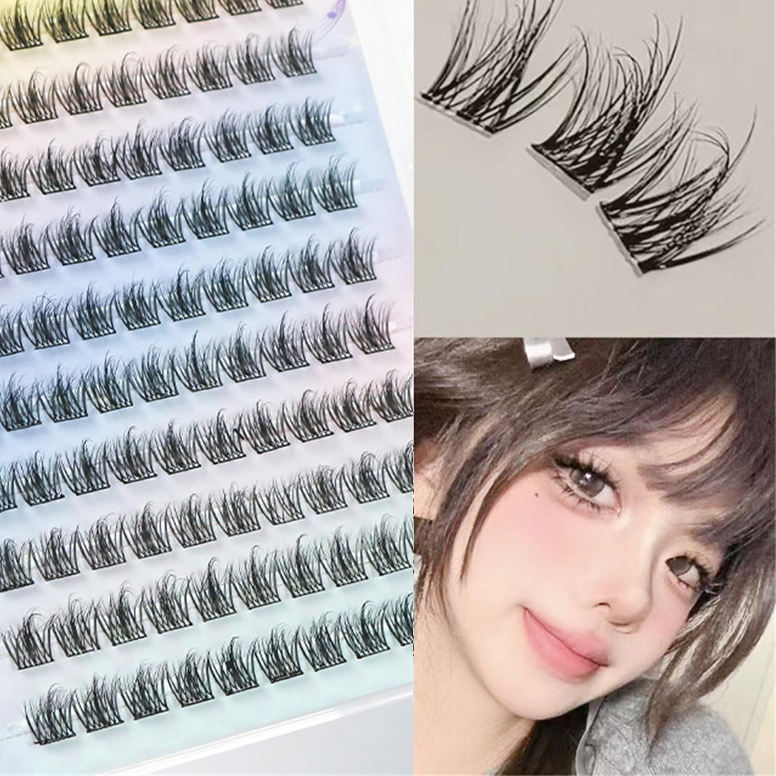 Fluffy 5D False Eyelashes Soft Lightweight Eyelashes for Natural Look and Comfortable Wear Glue Free