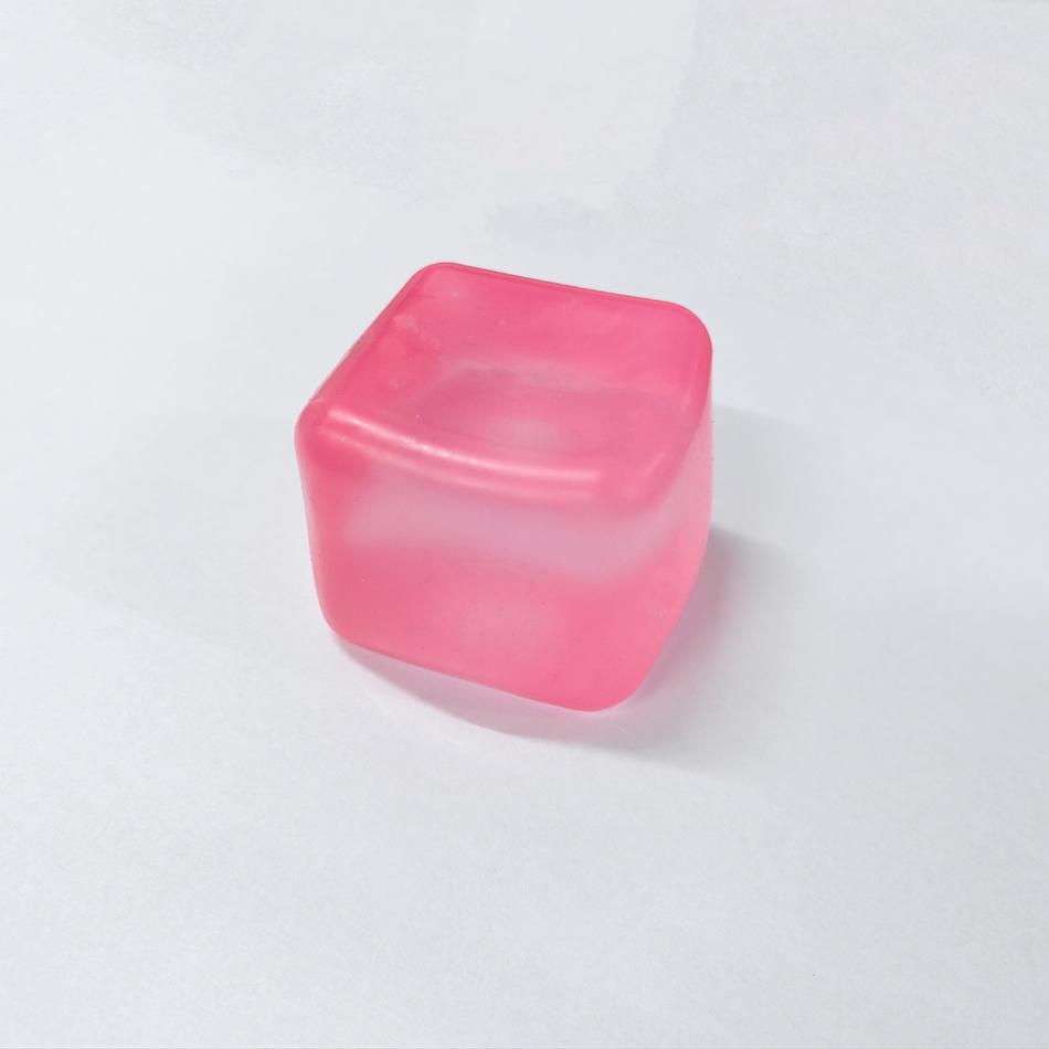 Maltose Cube Stress Squeeze Toy Ice Cube Stress Ball For Adults Kids Sensory Fidget Toy Anxiety Relief Square Shape Squishy Ball