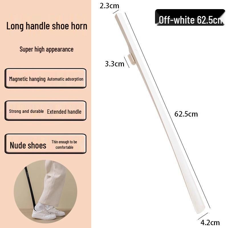 Magnetischer Schuhlöffel mit langem Griff zum einfachen Anziehen der Schuhe - Ideal für Schwangere und ältere Menschen.