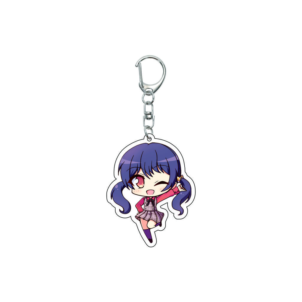 55MM Anime banG Dream Keychain Toyama Kasumi/Saya Yamabuki/Hanazono Tae Key Chain Acrylic Model Plate Christmas Gifts