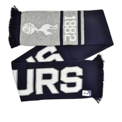 Tottenham Hotspur FC Official Football Jacquard Nero Scarf