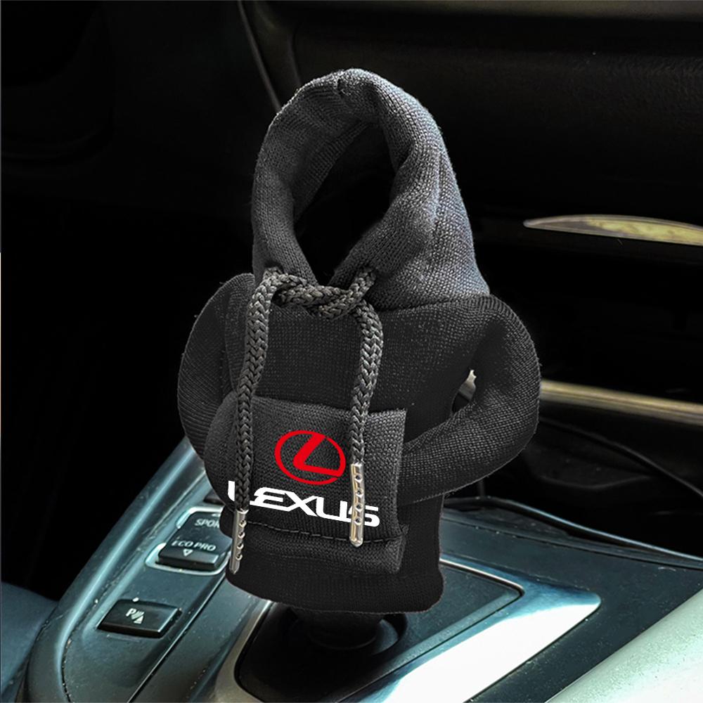 Car Logo Gear Shift Lever Hoodie Knob Sweatshirt Shift Cover Accessories For Lexus LS LC IS350 ES300h ES300 IS250 IS220d NX350h