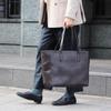 Genuine NP Leather Simple Tote Black [Boosters] Bag, Stylish, Boosters,
