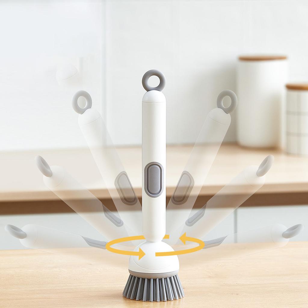 Nontick Oil Resistant Silicone Pot Scrubber Brush For NonScratch Cleaning MultiSurface Use Kitchen Dishwashing Tool