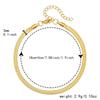 Customizable Adjustable Stainless Steel Blade Chain Bracelet