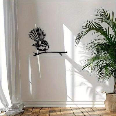Metal Wall Art Black Bird Silhouette Decor For Living Room Bedroom Office Patio Housewarming Gift