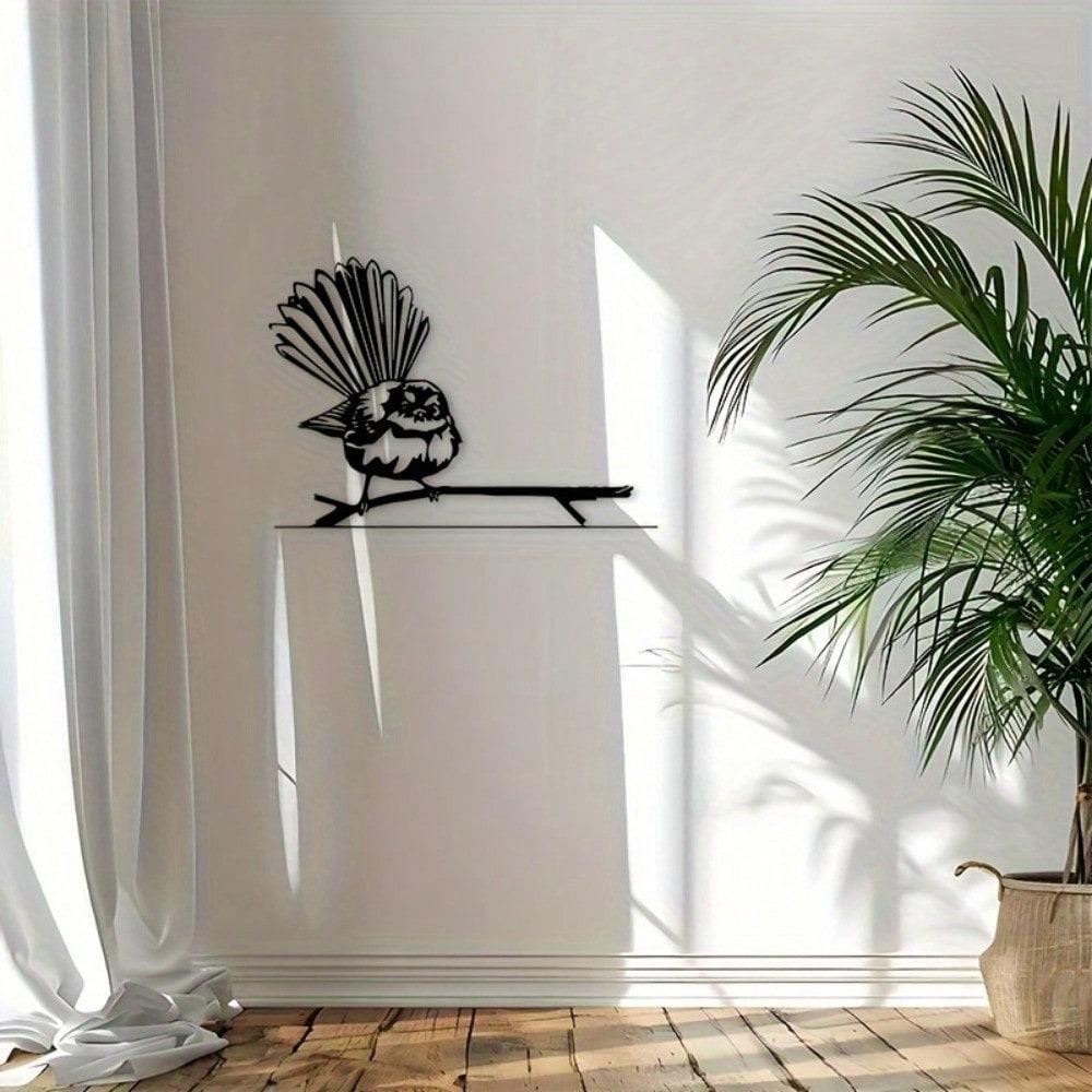 Metal Wall Art Black Bird Silhouette Decor For Living Room Bedroom Office Patio Housewarming Gift