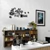 Metal Coffee Bar Sign Bean Design Wall Decor, Functional Home Office Art, Aesthetic Metal Sculpture for Festival Statue Decoration