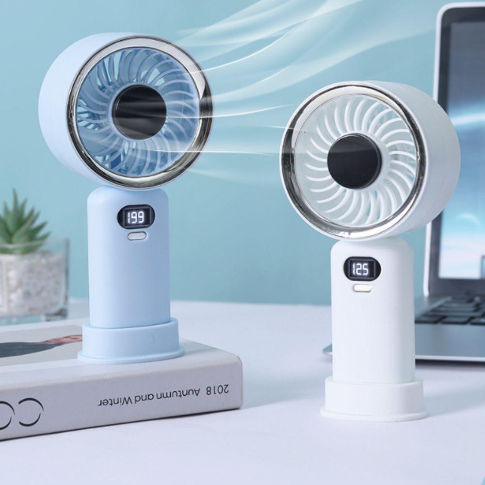 USB Rechargeable Mini Fan High Wind Speed Portable Fan Strong Soft Wind Personal Fan Desktop Use