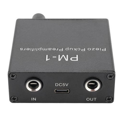 Sxhlseller Piezo Pickup Preamp Amplifier, Low Frequency Limited Rechargeable Guitar Pickup, Compact Mount Preamp Amplifier for Guitar Violin Cello Kul