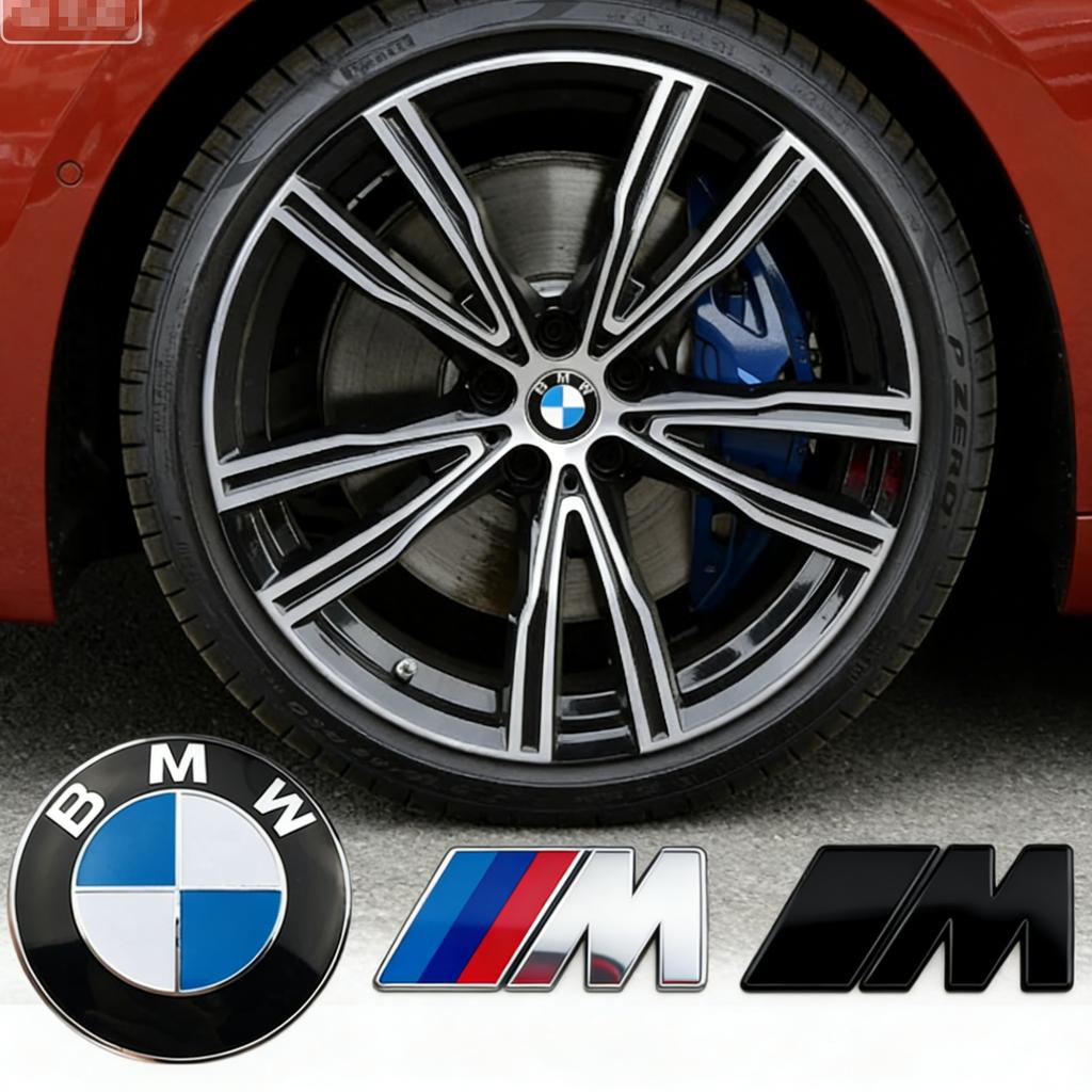 ABS 4Pcs 68mm 56mm For Bmw Performance E36 F20 E46 E39 E38 E90 E87 M Pendant Accessories Car Wheel Center Hub Caps Cover