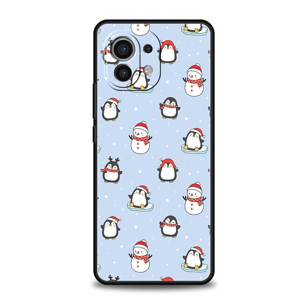 Penguin Kawaii Cute Phone Case For Xiaomi Mi 17 15T 15 14 14T 13T 12T Pro 12 13 Lite 5G 11T Poco X6 X7 X5 Pro Soft Cover