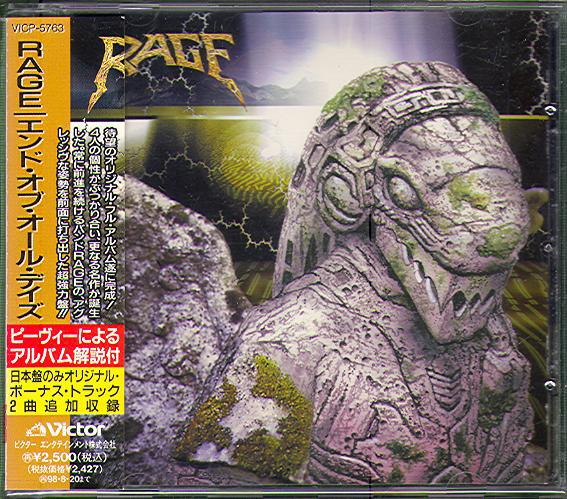 

CD RAGE End Of All Days VICP5763 VICTOR 1996 Japan ObiMetal Used