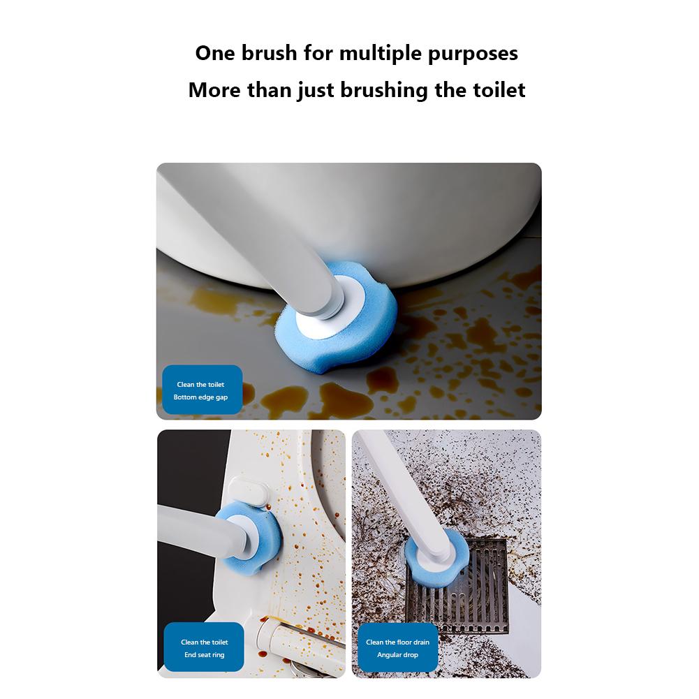 8-32PCS Disposable Toilet Bowl Brush Long Handle Cleaner Brush & Replacement Cleaning Heads Toilet Brush WC Toilet Accessories