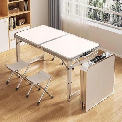 Portable Aluminum Alloy Folding Table: Hand-Carry, Easy Storage, Ideal for Dining, Night Markets, or As a Nail Table.